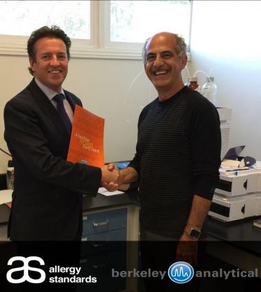 Dr John McKeon ASL CEO &amp;amp; Raja Tannous, Berkeley Analytical co-founder and Laboratory Director